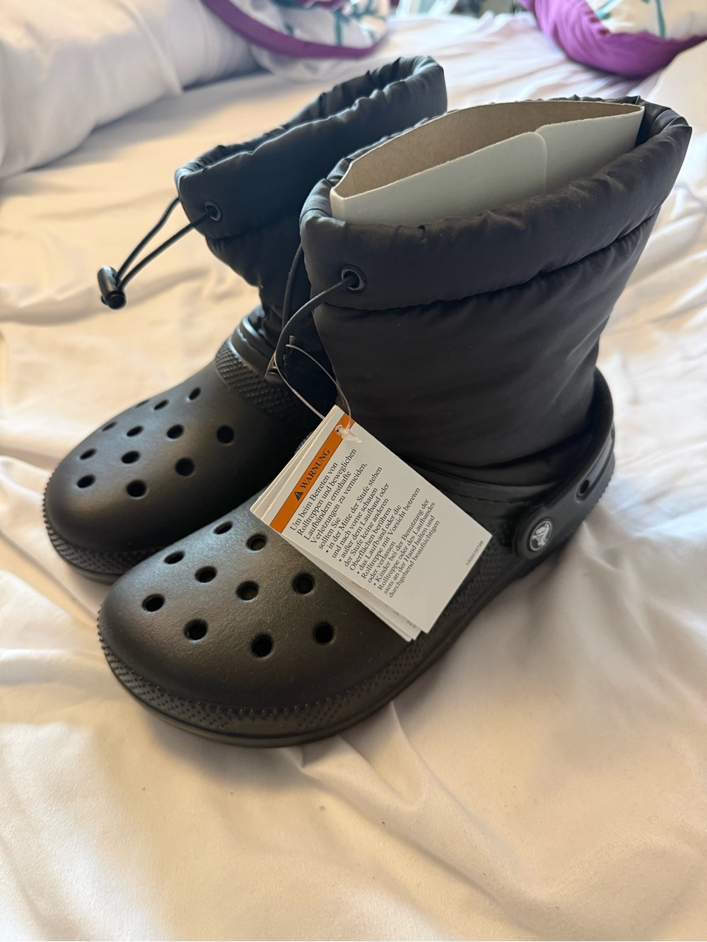 CROCS Black Puffer Rain & Snow Boots